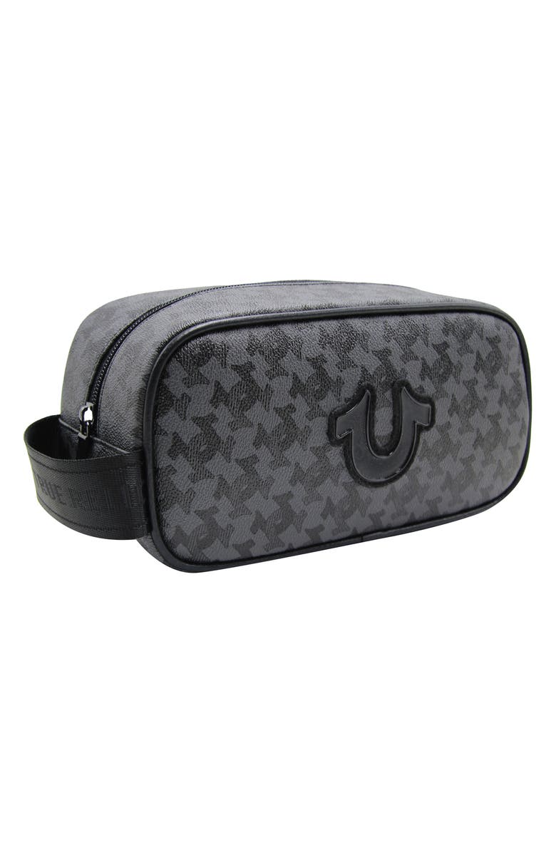 True Religion Coda Dopp Kit, Alternate, color, Black