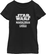 Star Wars: The Mandalorian and Grogu Girls Star Wars The Mandalorian and Grogu Official Bold Logo T Shirt