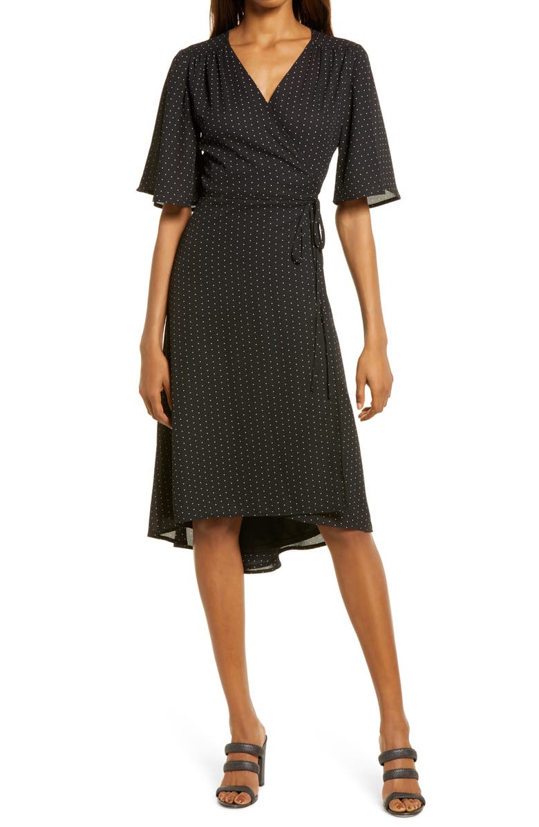 Lulus Farah Wrap Dress, Main, color, 