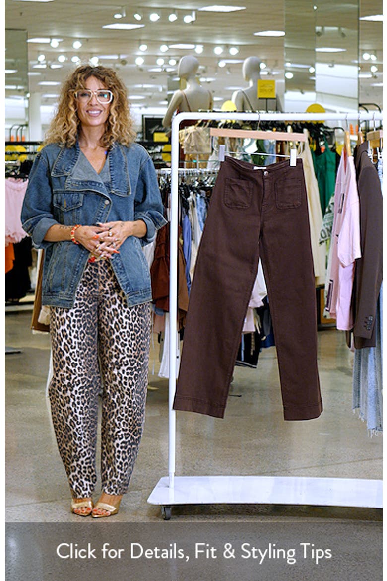 Patch Pocket Wide Leg Jeans video