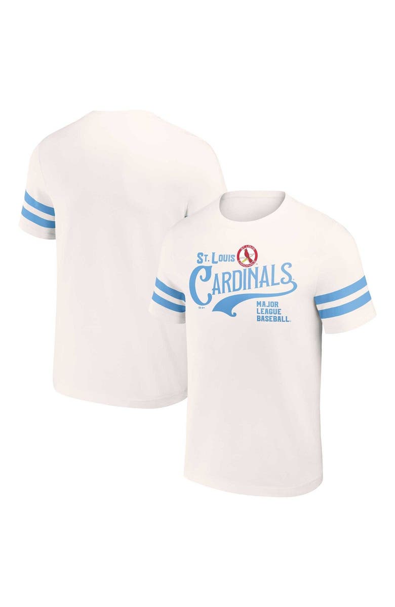 Darius Rucker Collection by Fanatics Men's Darius Rucker Collection by Fanatics Cream St. Louis Cardinals Yarn Dye Vintage T-Shirt, Main, color, White