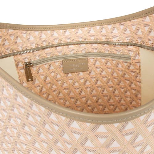 Lancaster Zipped Bucket Bag Ikon It In Beige