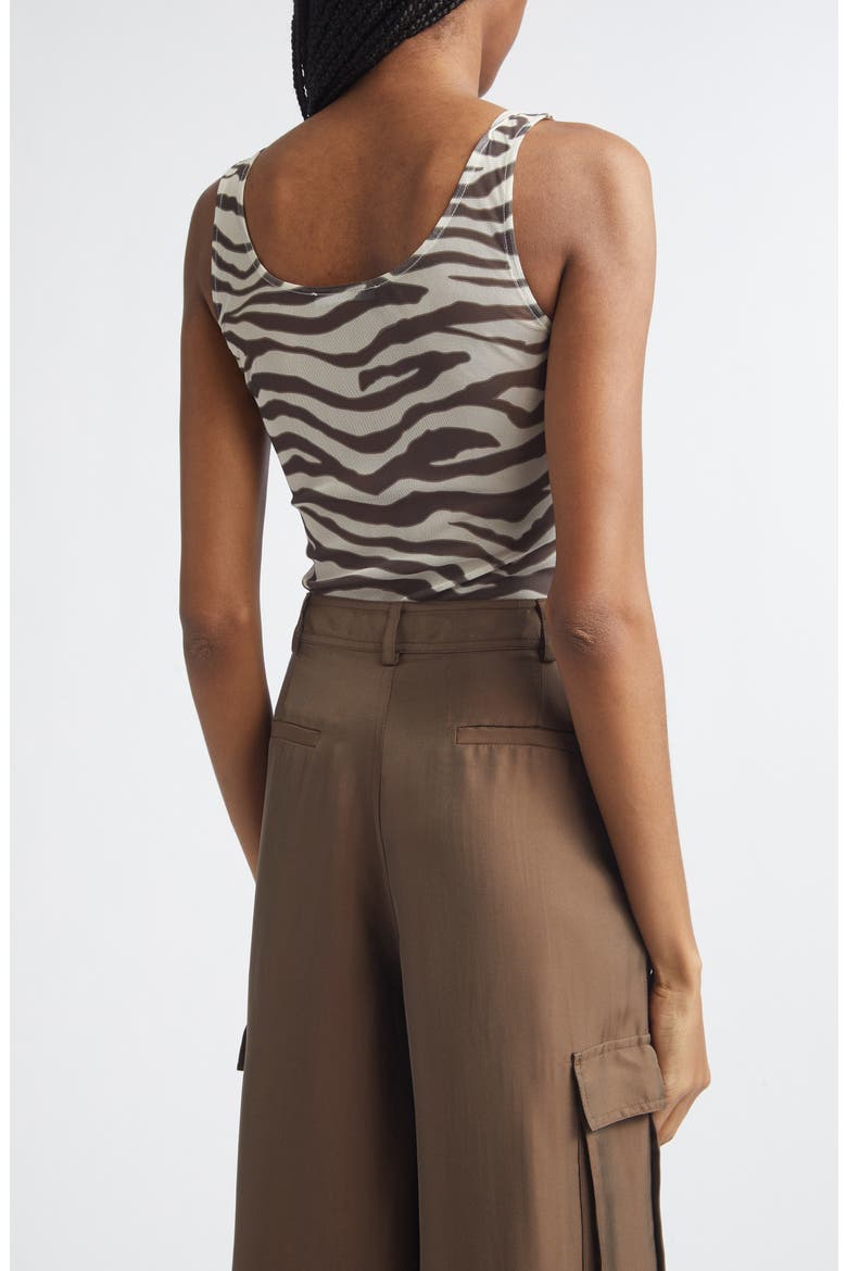 Wyatt Zebra Print Bodysuit, Alternate, color, NATURAL ZEBRA