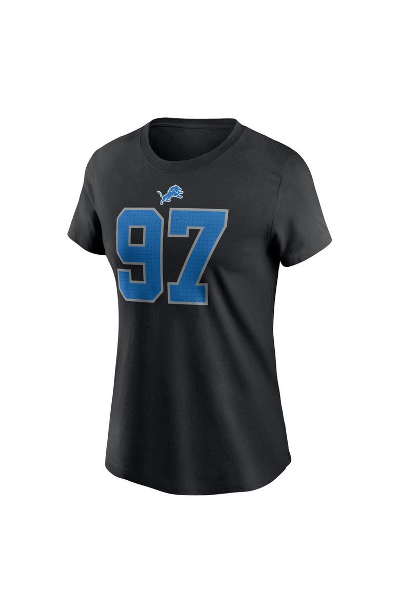 Nike Women's Nike Aidan Hutchinson Black Detroit Lions Player Name & Number T-Shirt, Alternate, color, Black
