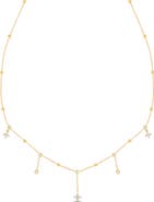 Bony Levy Monaco 18k Gold Diamond Fringe Y Necklace