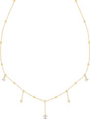 Bony Levy Monaco 18k Gold Diamond Fringe Y Necklace