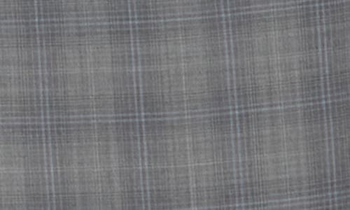 Jack Victor Esprit Plaid Gray Wool Suit In Gray