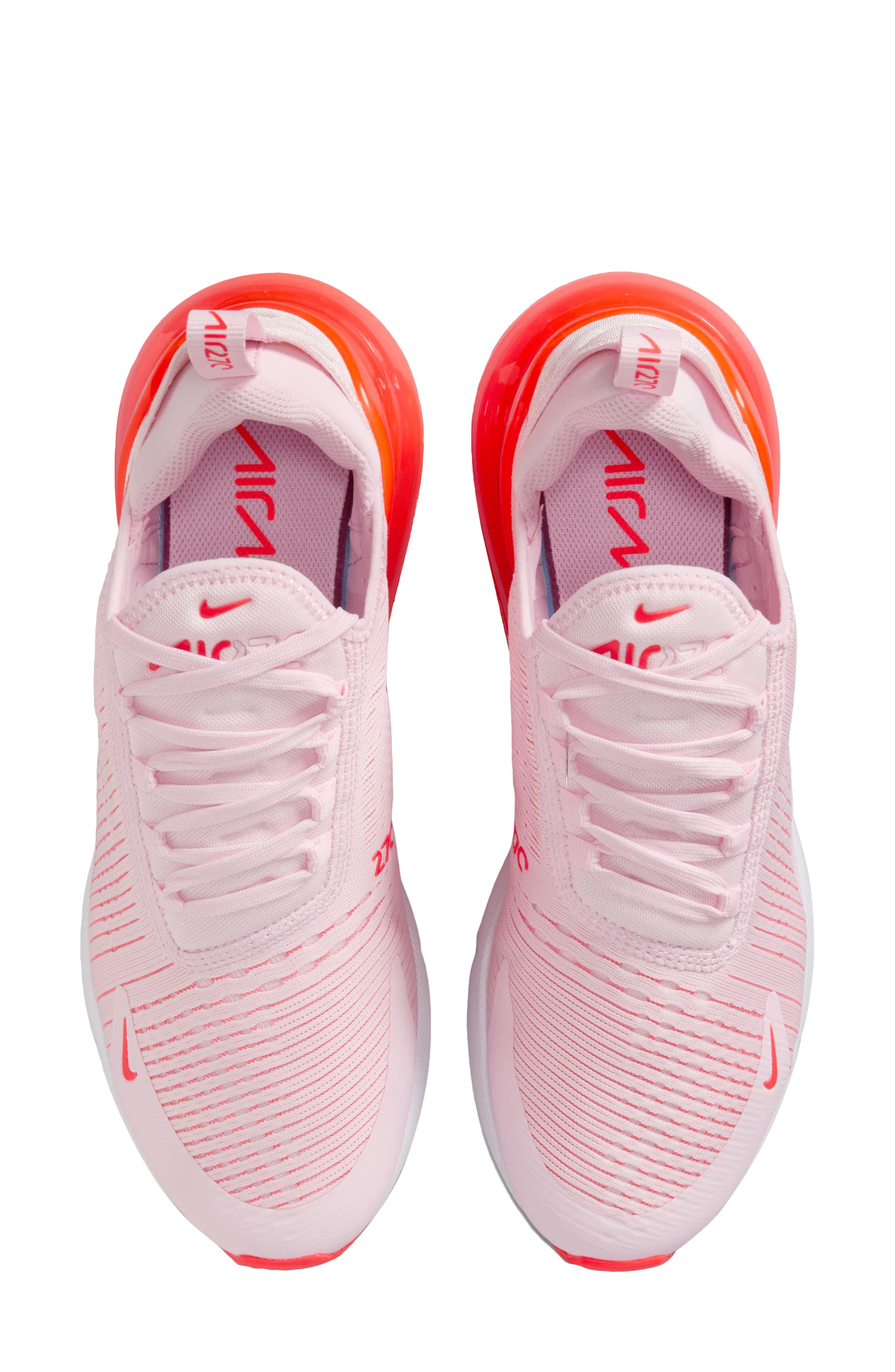 Nike Air Max 270 Sneaker, Alternate, color, Pink/ Bright Crimson/ White
