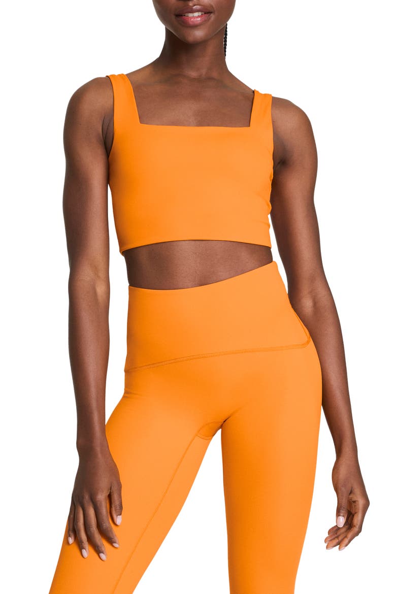 Square Neck Crop Tank Top, Main, color, MONARCH