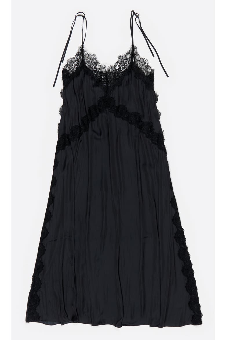 Fluid Lace Dress, Alternate, color, DARK NAVY