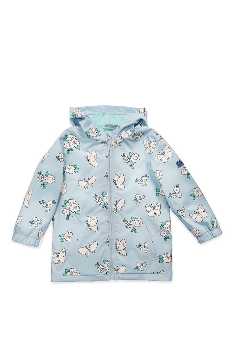 Color Changing Hooded Raincoat, Alternate, color, Blue