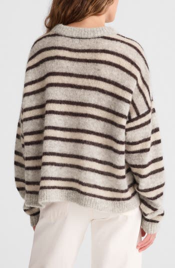 Stripe Alpaca Blend Sweater