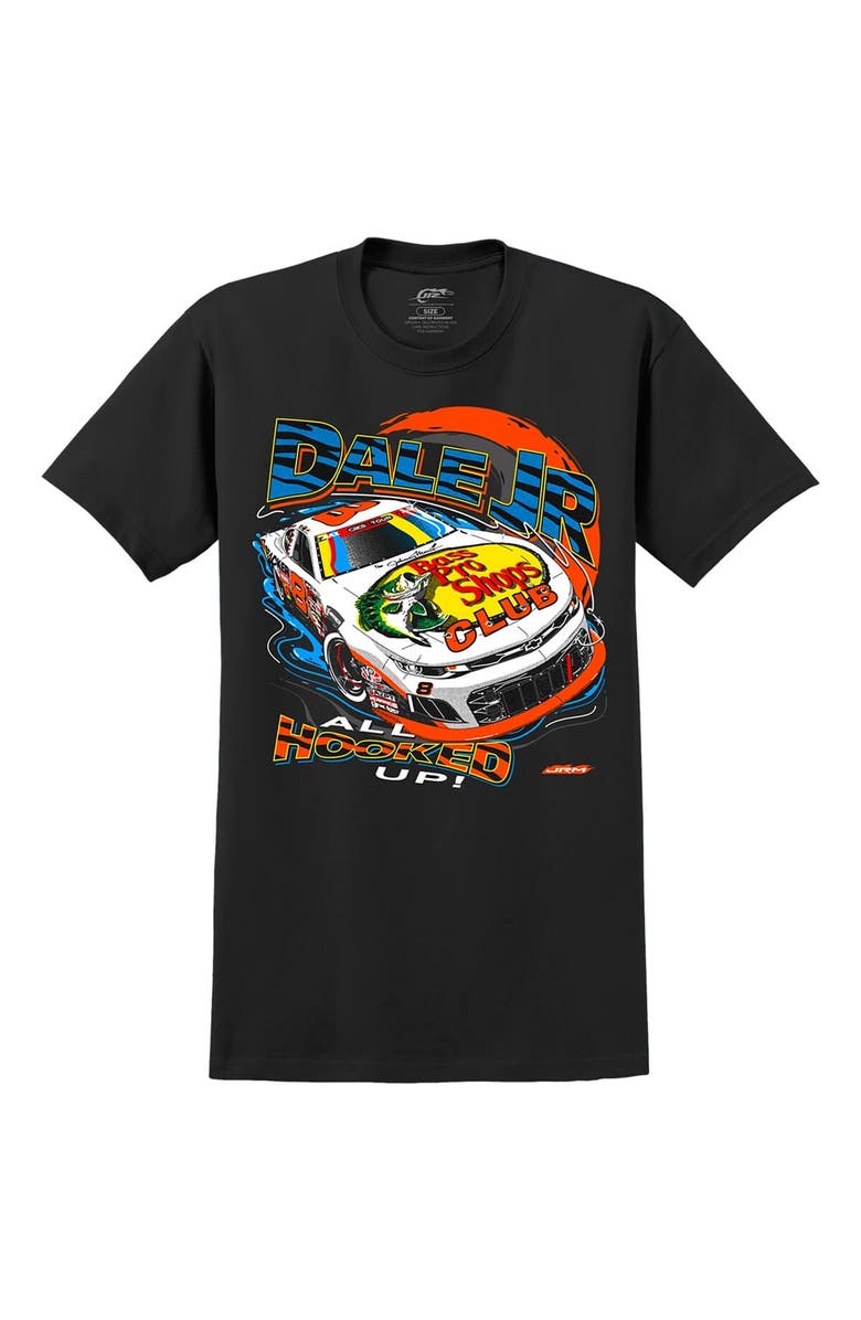 JR MOTORSPORTS OFFICIAL TEAM APPAREL Men's JR Motorsports Official Team Apparel Black Dale Earnhardt Jr. Bass Pro Shops Car T-Shirt, Alternate, color, Black
