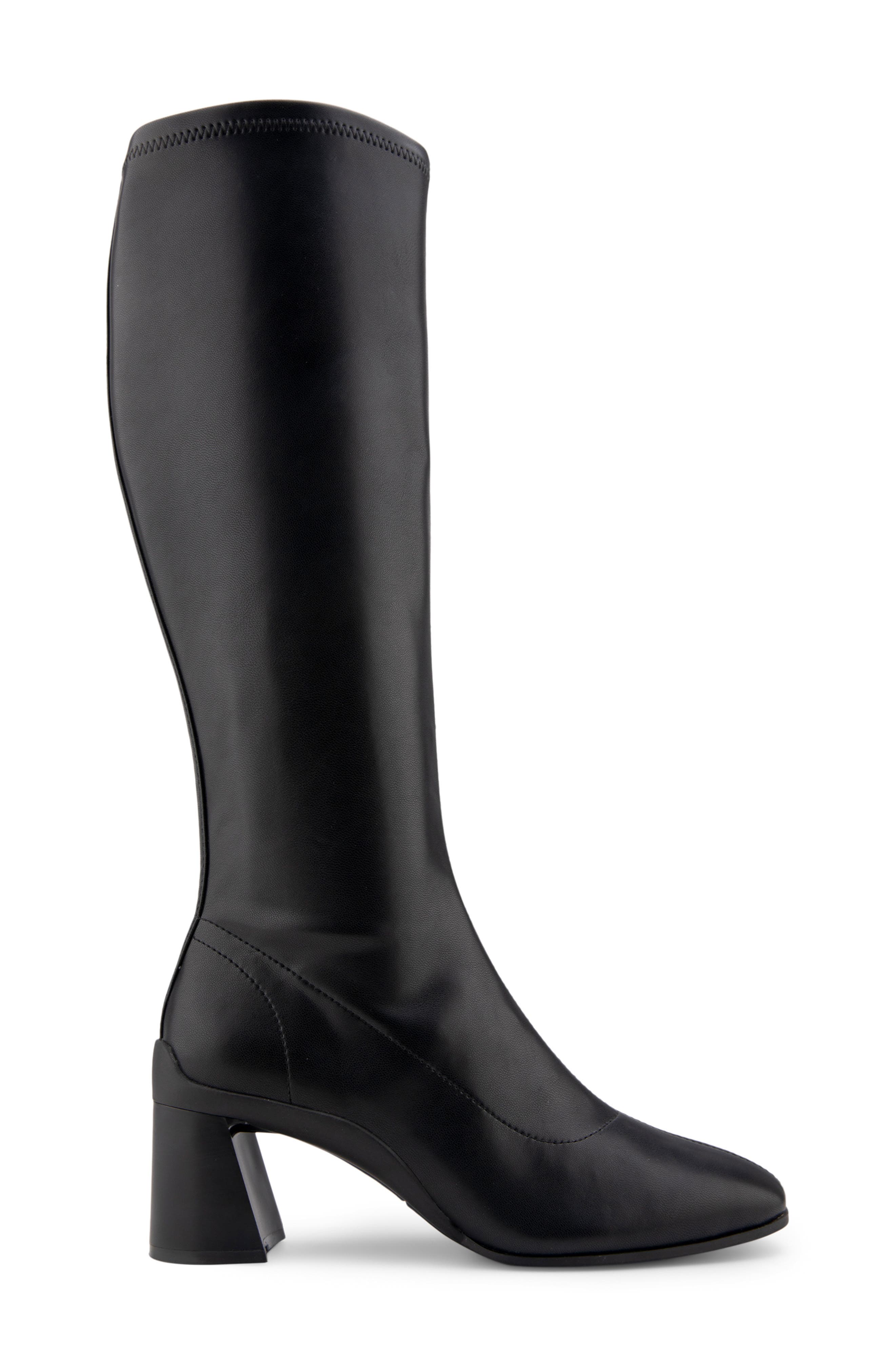 Aerosoles Centola Knee High Boot, Alternate, color, Black Stretch Pu