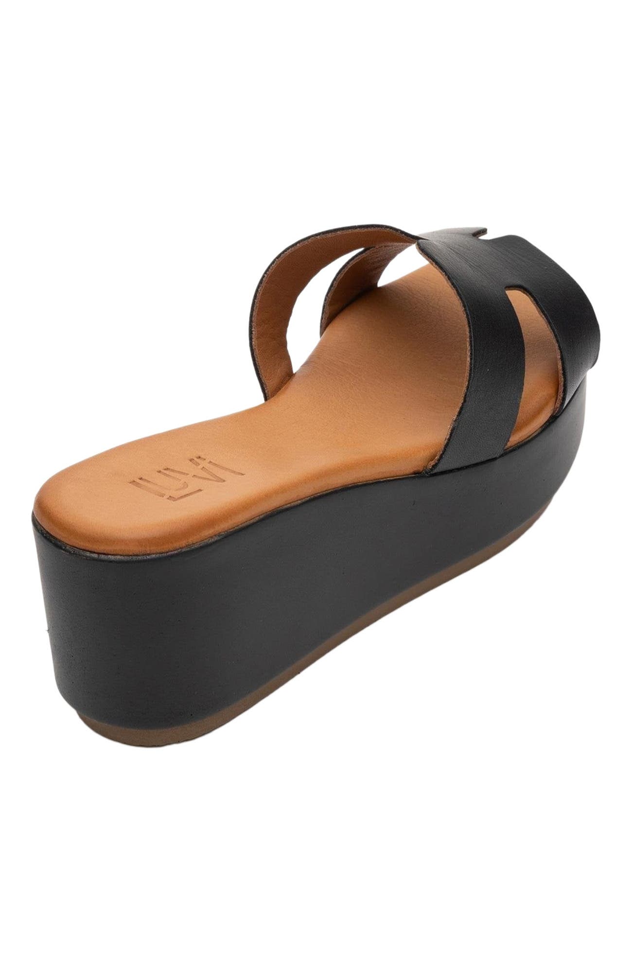 Forever & Always Shoes Lia Leather Platform Sandal, Alternate, color, 