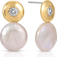 Ettika Majestic Freshwater Pearl Drop Earrings