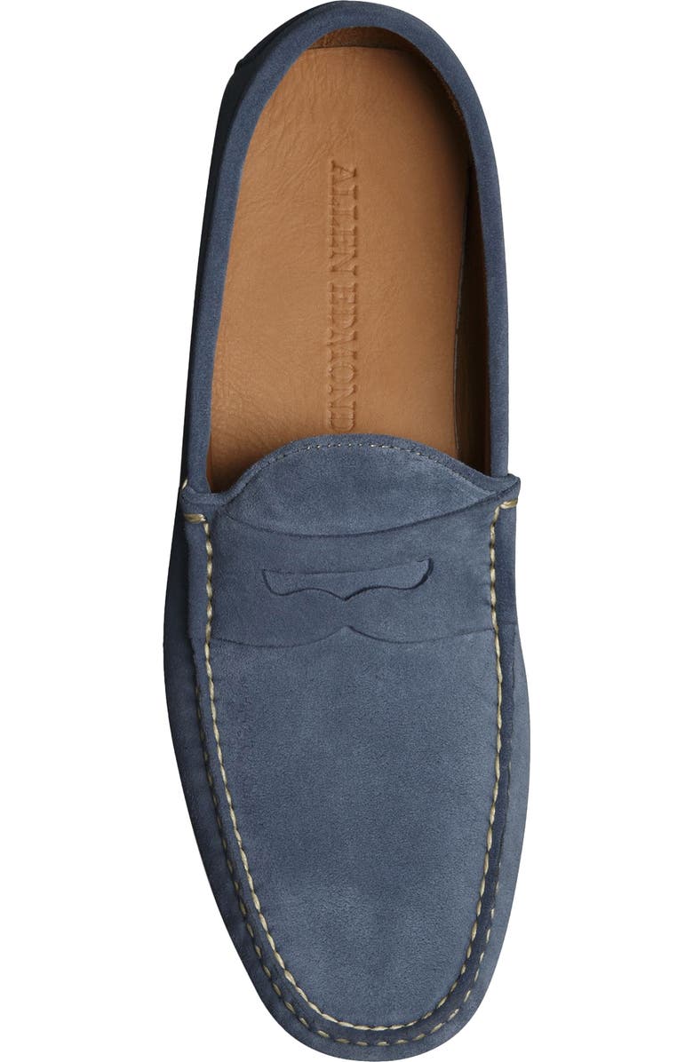 Allen Edmonds Supersport Moc Toe Penny Loafer, Alternate, color, Denim Suede
