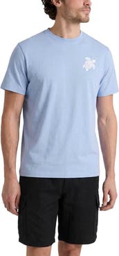 Vilebrequin Men Organic Cotton T-shirt Big Turtle Embroidery