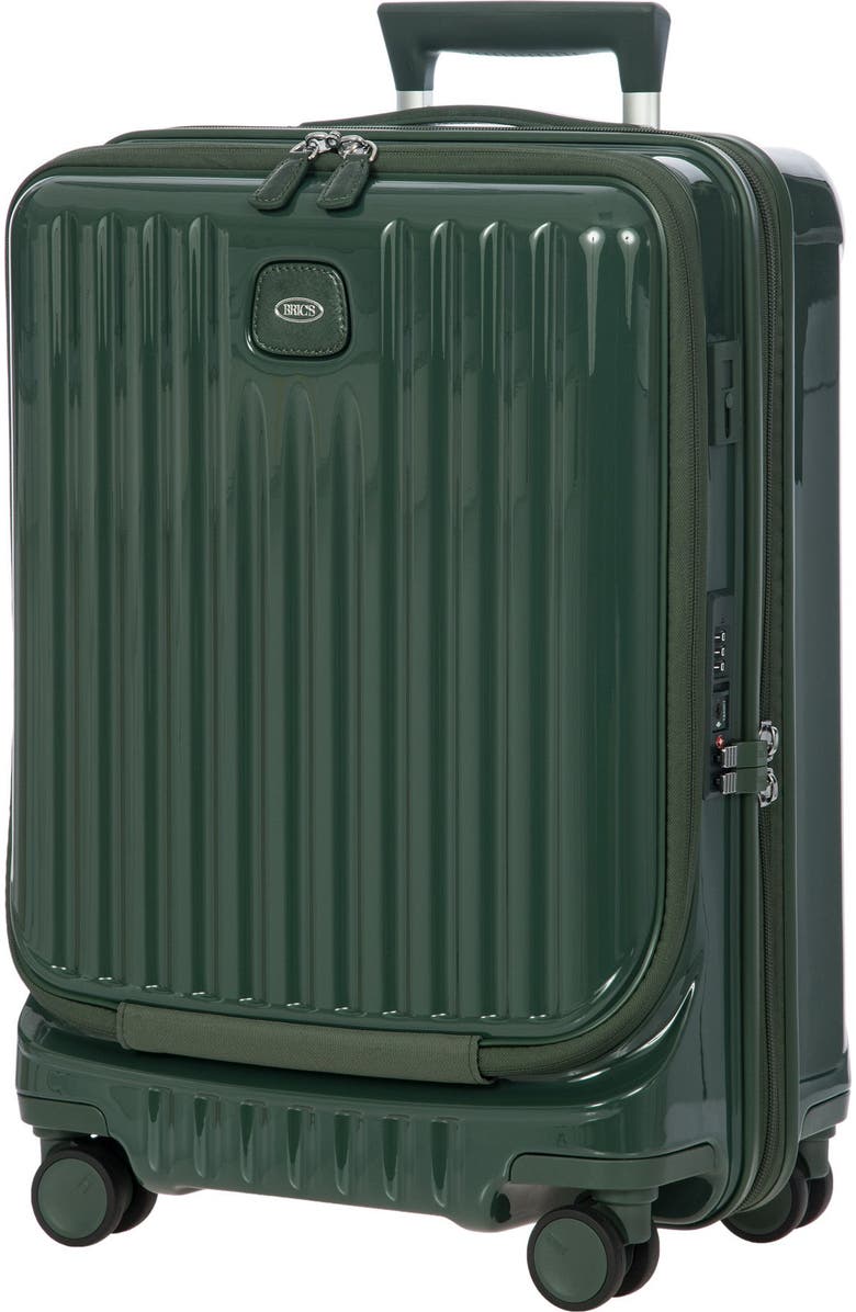 Bric
s Positano 21" Carry-On Expandable Spinner w/Pocket, Alternate, color, Emerald
