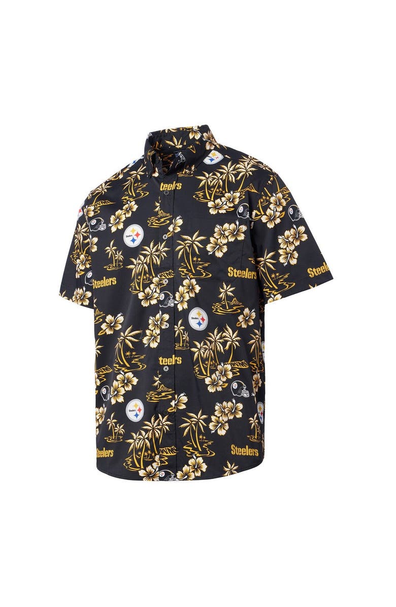 Reyn Spooner Men's Reyn Spooner Black Pittsburgh Steelers Kekai Button-Up Shirt, Alternate, color, Black