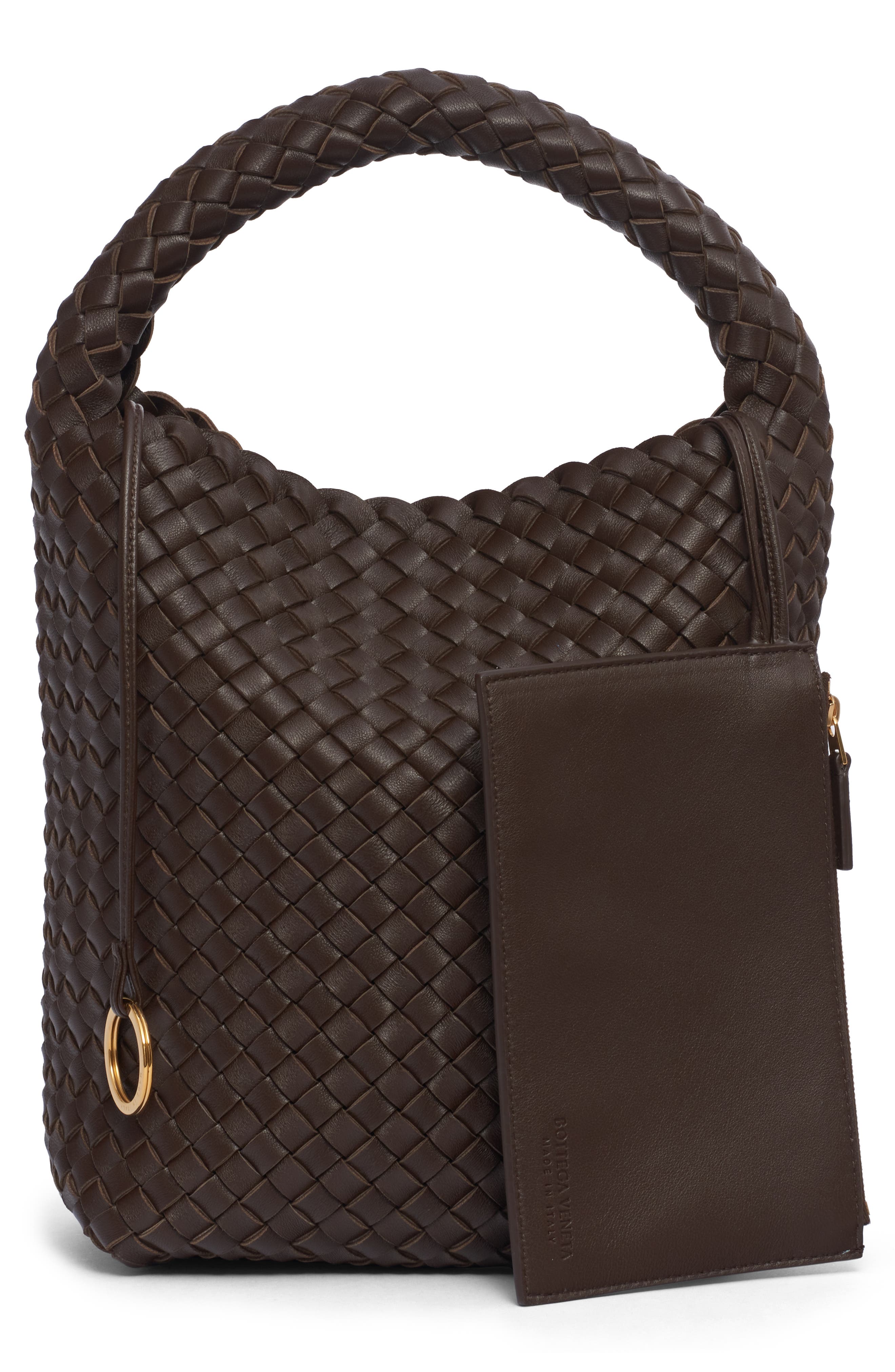 Bottega Veneta Cabat Intrecciato Leather Top Handle Bag, Alternate, color, 2016 Light Brown-Gold