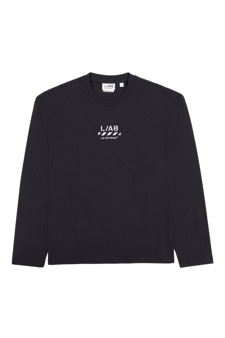 Diag Cotton Graphic T-Shirt, Alternate, color, BLACK