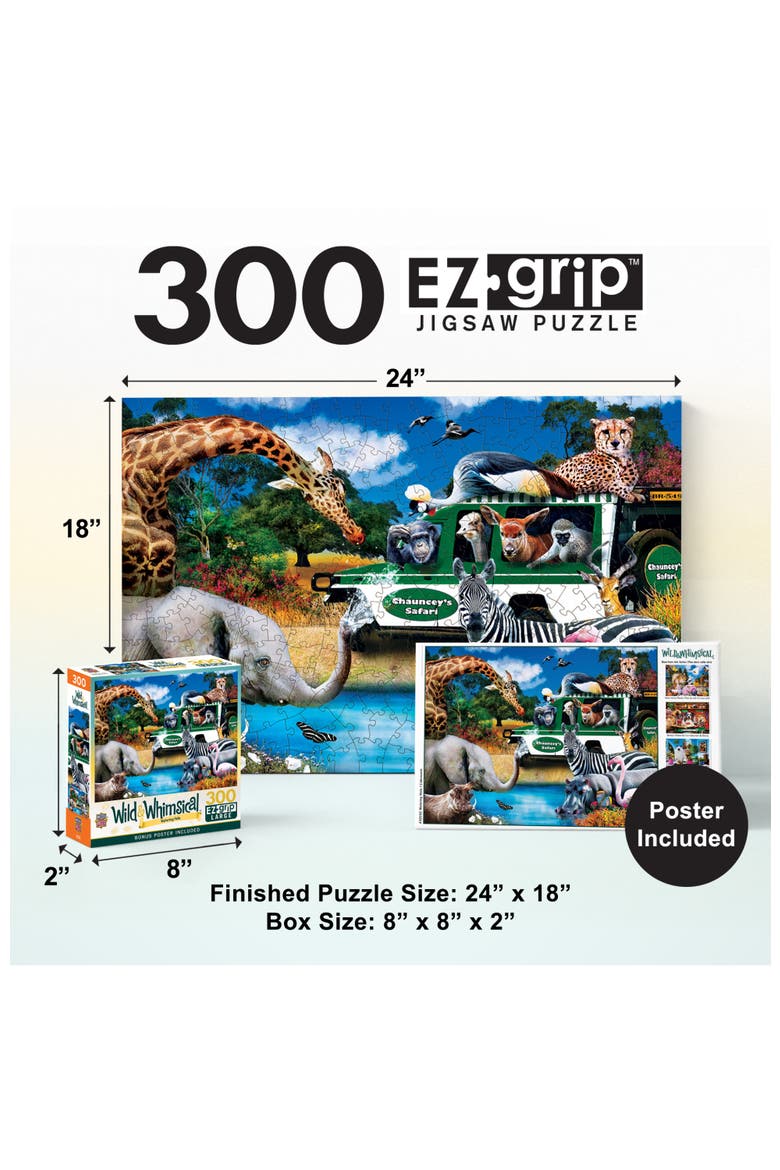 Watering Hole 300 Piece Jigsaw Puzzle, Alternate, color, Multicolor