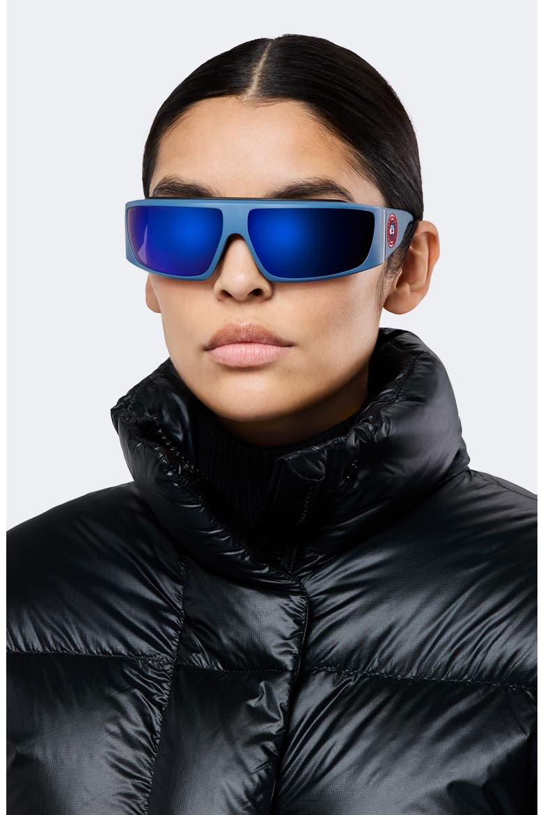 Hero 76mm Mask Sunglasses, Alternate, color, MATTE BLUE