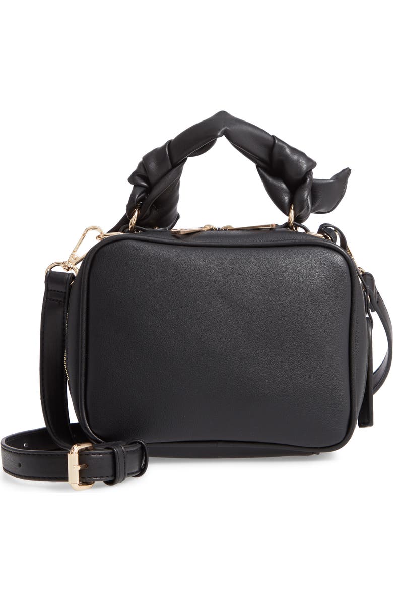 Sole Society Douga Faux Leather Crossbody Camera Bag, Main, color,