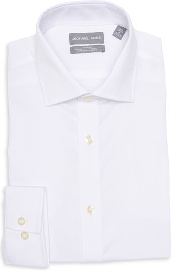 Slim Fit Stretch Cotton Dress Shirt