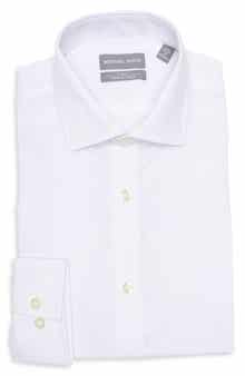 Michael Kors Slim Fit Stretch Cotton Dress Shirt
