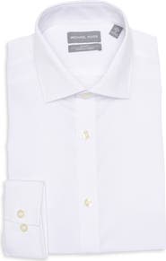 Michael Kors Slim Fit Stretch Cotton Dress Shirt