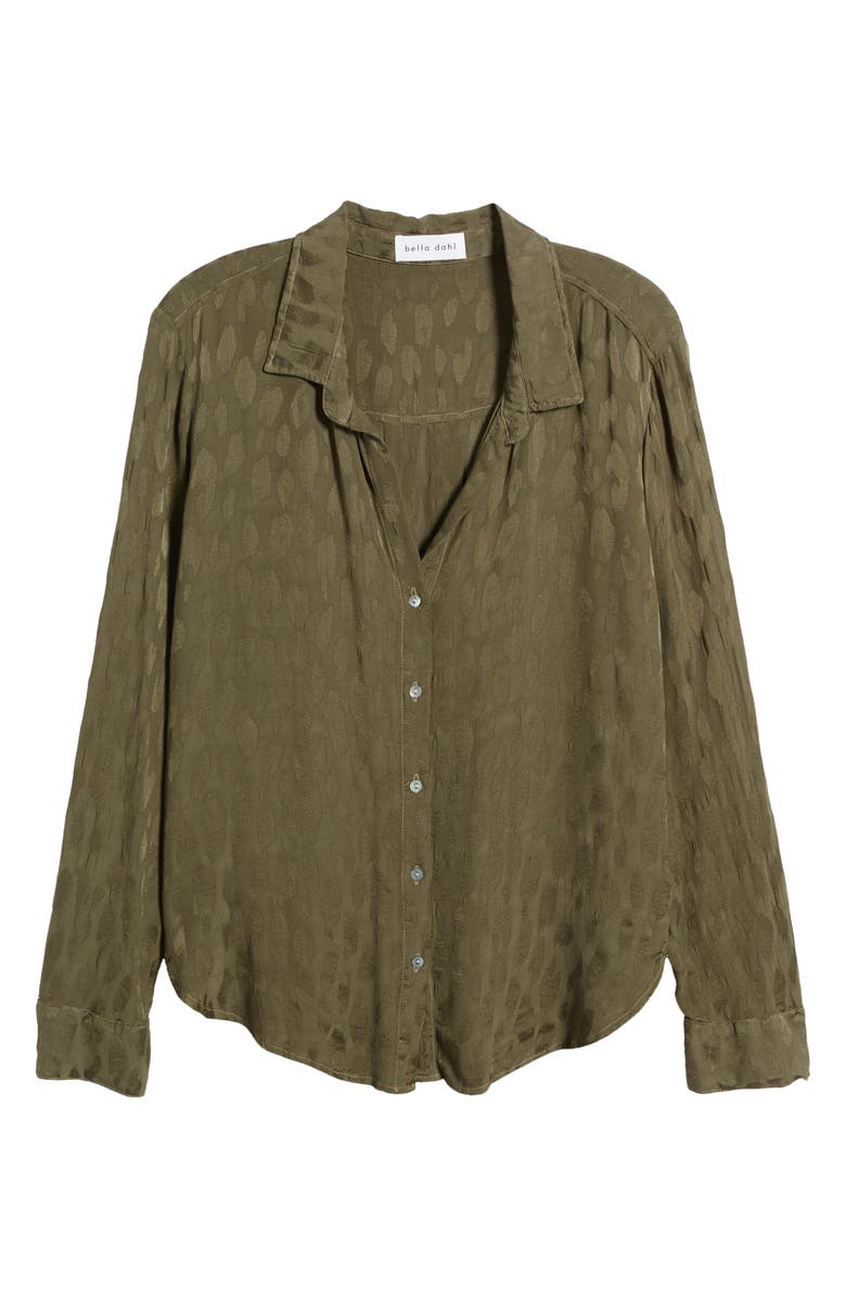 Bella Dahl Flowy Print Button-Up Shirt, Alternate, color, 