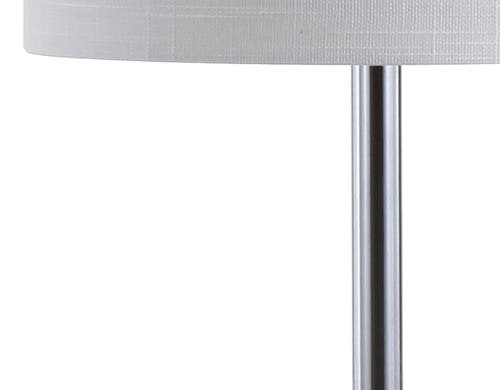 Jonathan Y Aksel 25.5" Marble Led Table Lamp, White/chrome In White Marble/chrome