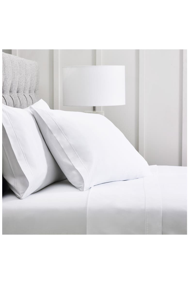 Luxury Savoy 400 Thread Count Fitted Sheet, Main, color, WHITE