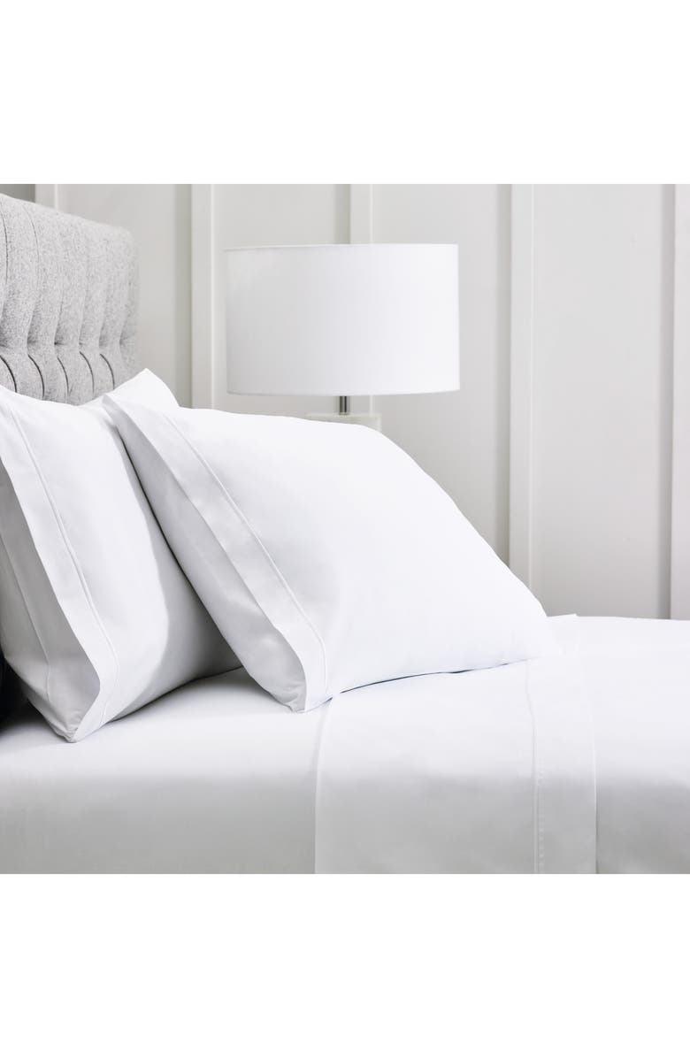 The White Company Luxury Savoy 400 Thread Count Fitted Sheet, Main, color, 