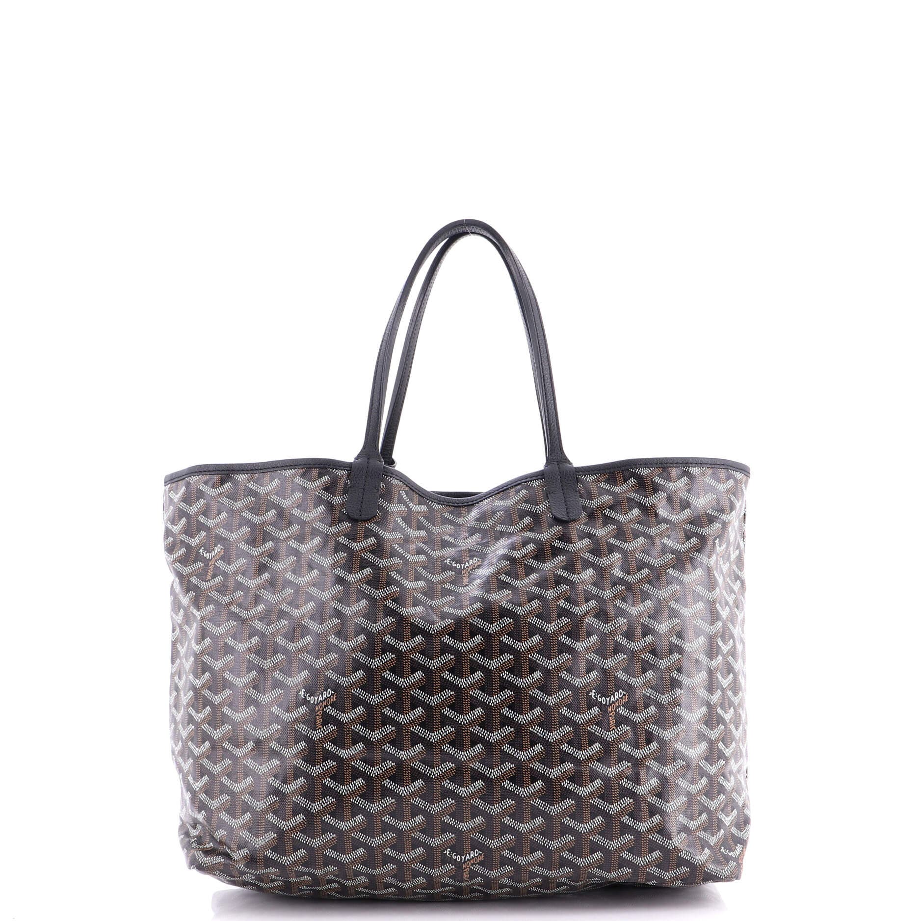 Pre-Owned Goyard Saint Louis Tote Coated Canvas PM, Alternate, color, Black