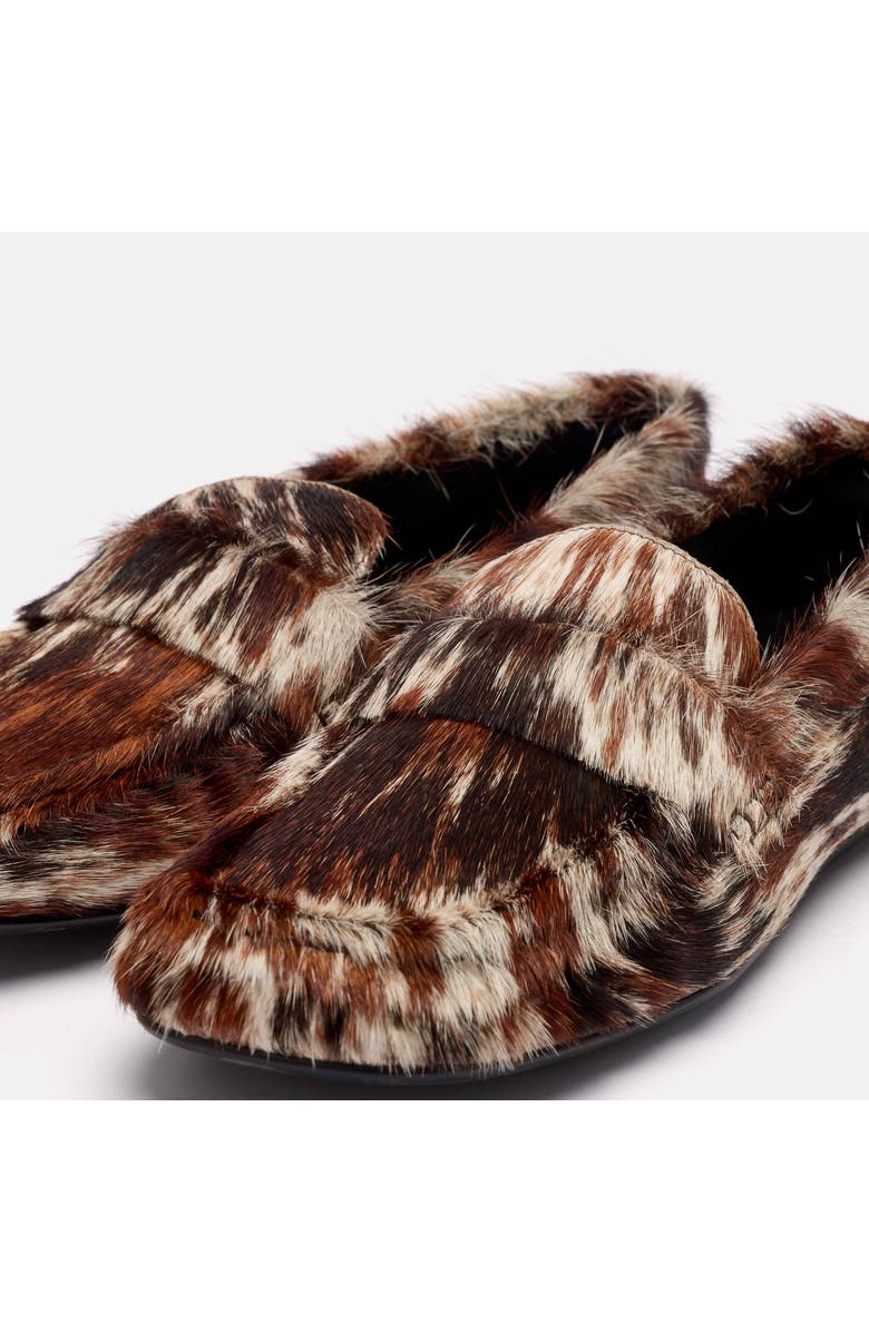 MARC NOLAN Jane Leather Square-Toe Slip-On Loafers, Alternate, color, Dark Horse