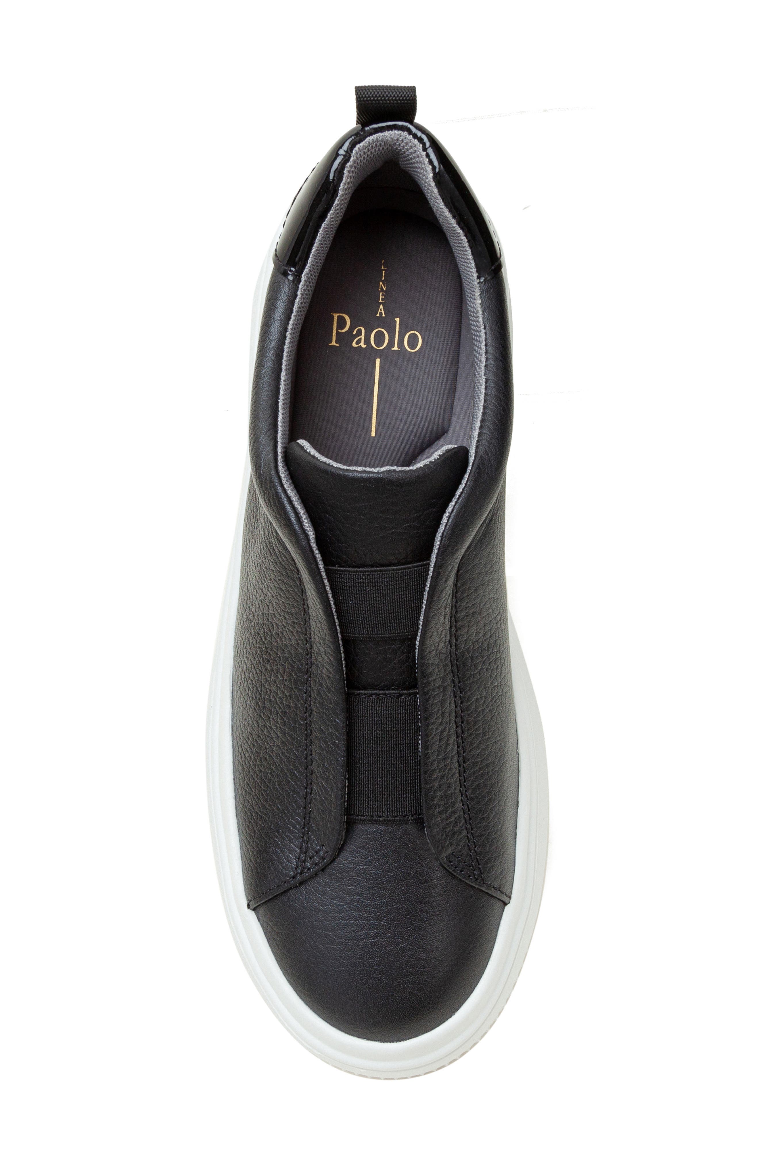 Linea Paolo Golde Platform Sneaker, Alternate, color, Black