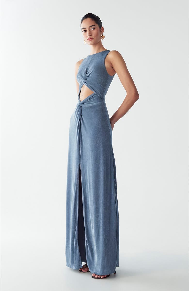 ST MRLO Malia Maxi Dress, Alternate, color, Steel Blue