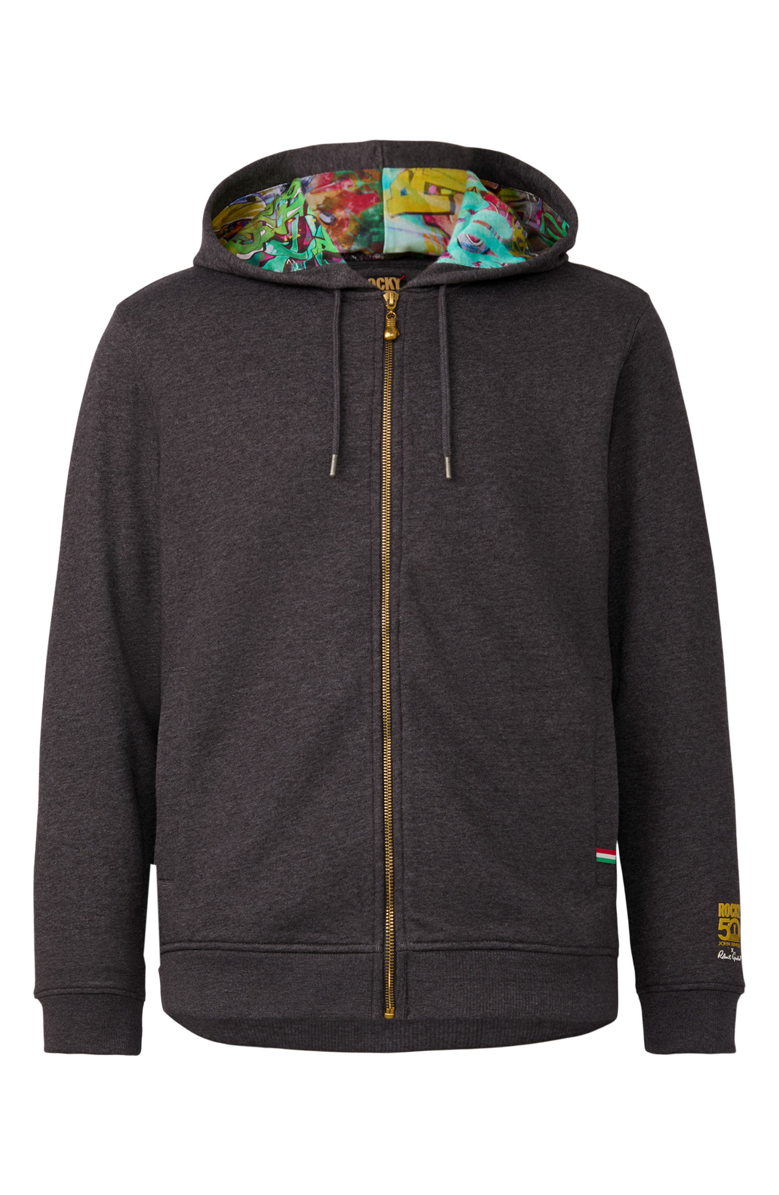 Robert Graham The Knockout Full Zip Hoodie (Men) | Nordstrom