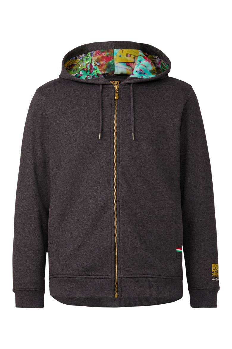 The Knockout Full Zip Hoodie, Alternate, color, GREY
