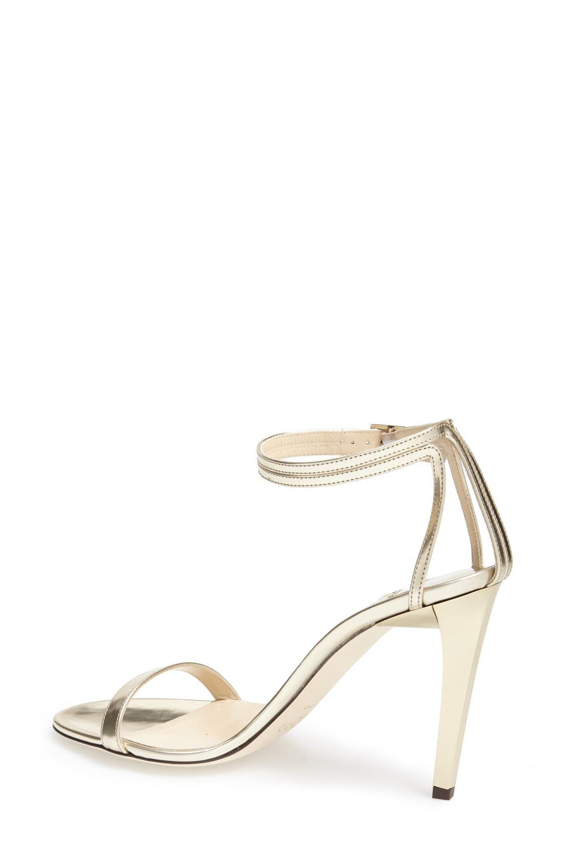 'Daisy' Sandal, Alternate, color, CHAMPAGNE MIRROR LEATHER