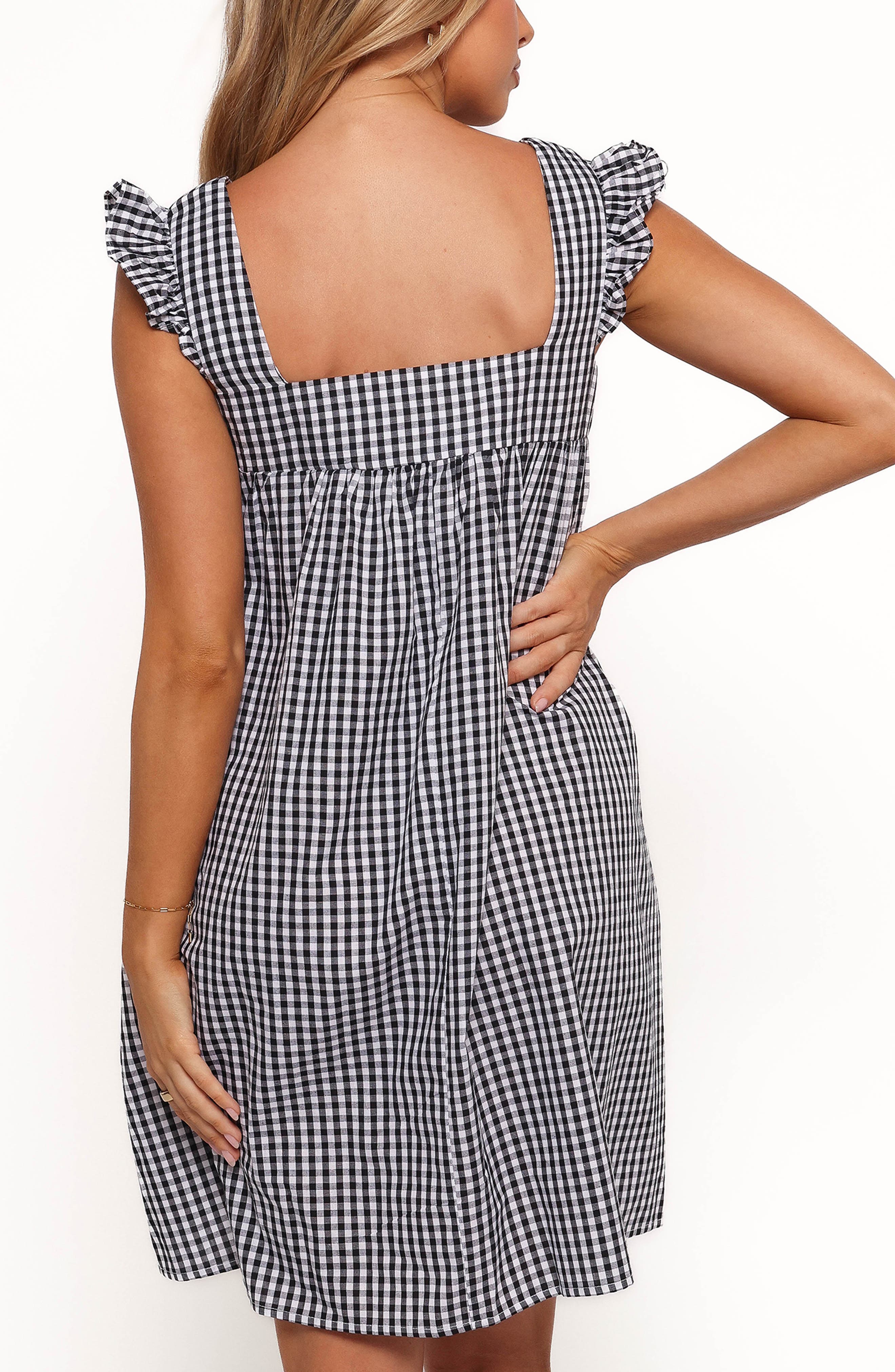 Nola Check Sleeveless Minidress - image 2