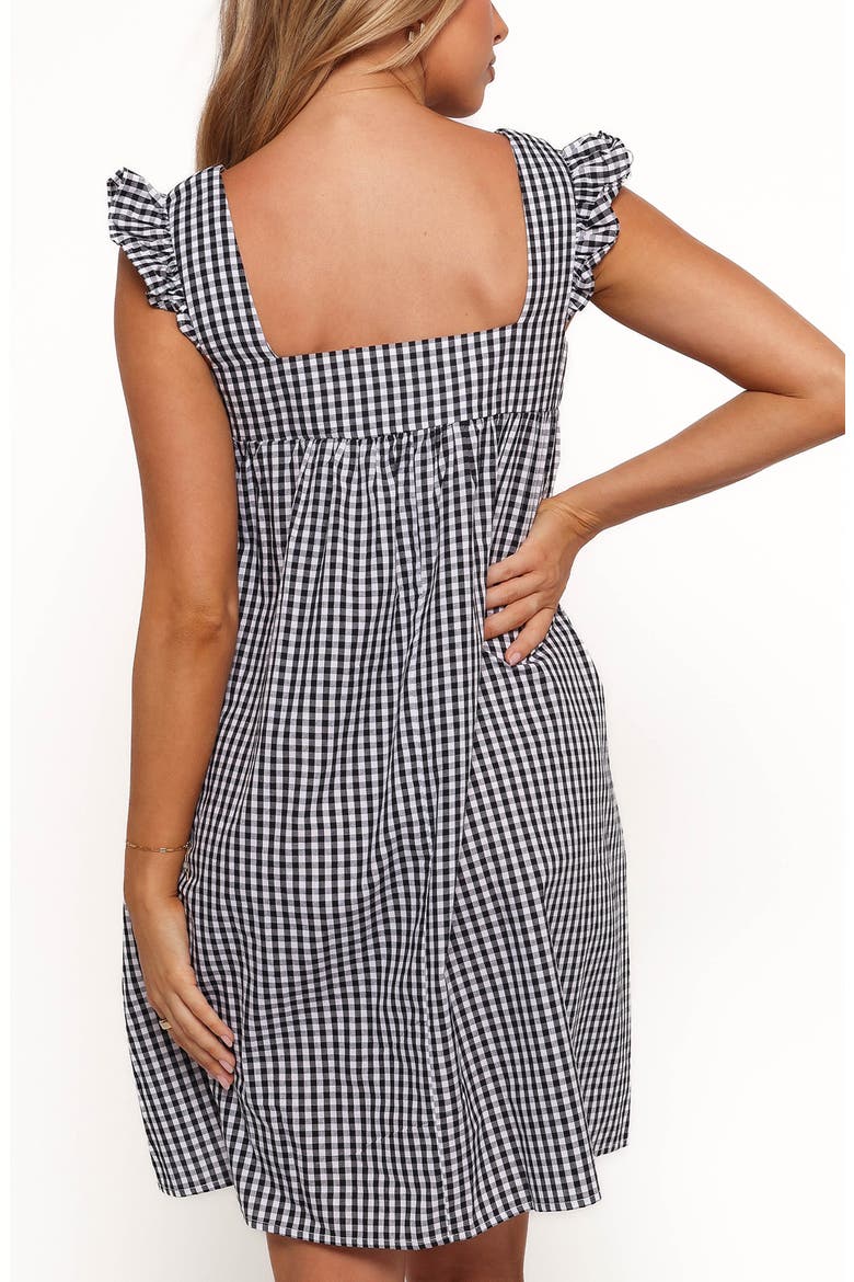 Nola Check Sleeveless Minidress, Alternate, color, BLACK GINGHAM