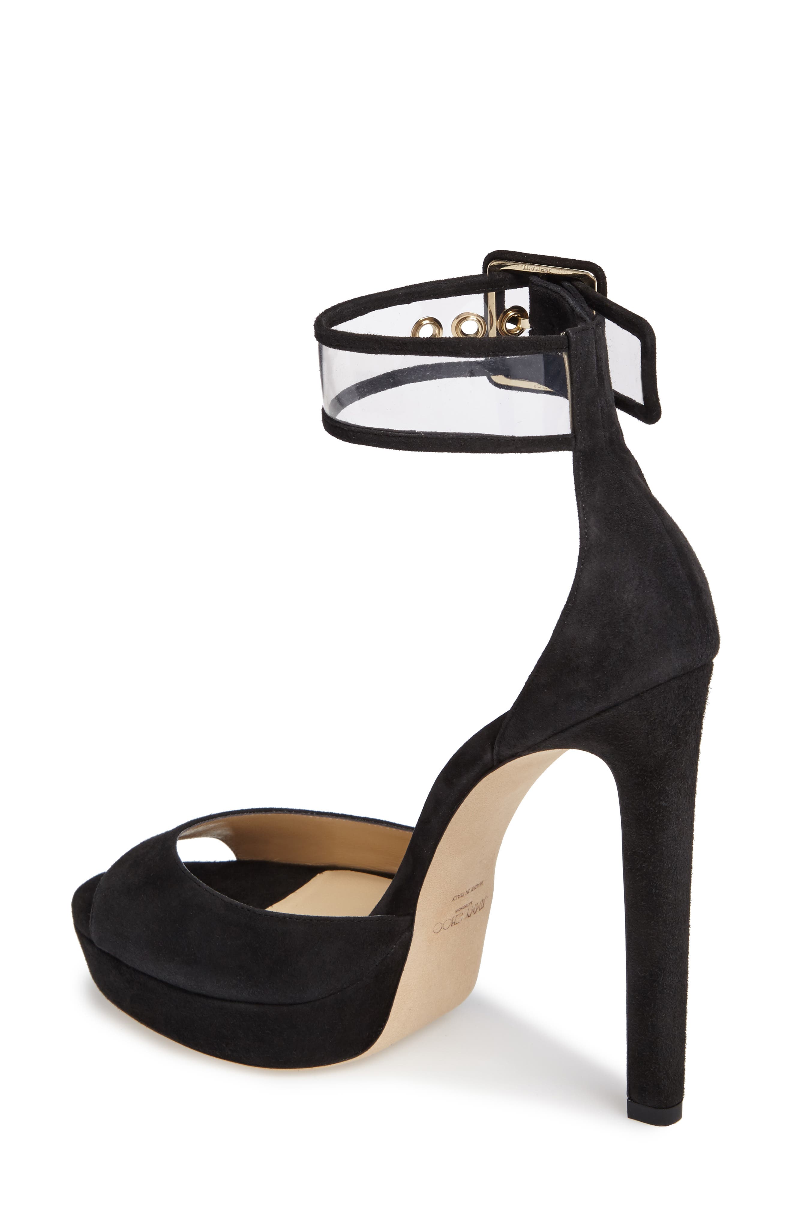 Jimmy Choo Mayner Ankle Cuff Platform Sandal, Alternate, color, 