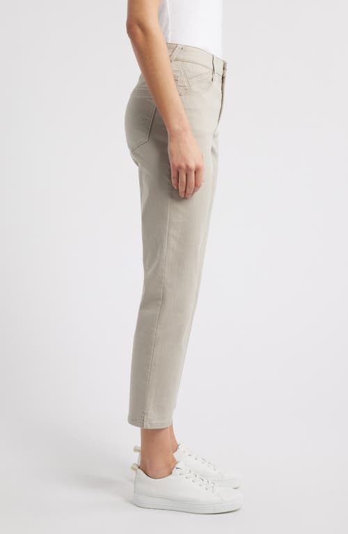 Wit & Wisdom High Waist Straight Leg Stretch Twill Pants In Flax