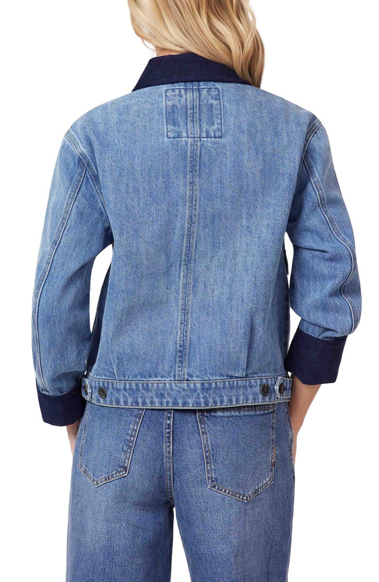 Scotch & Soda Chore Crop Denim Jacket, Alternate, color, French Laundry