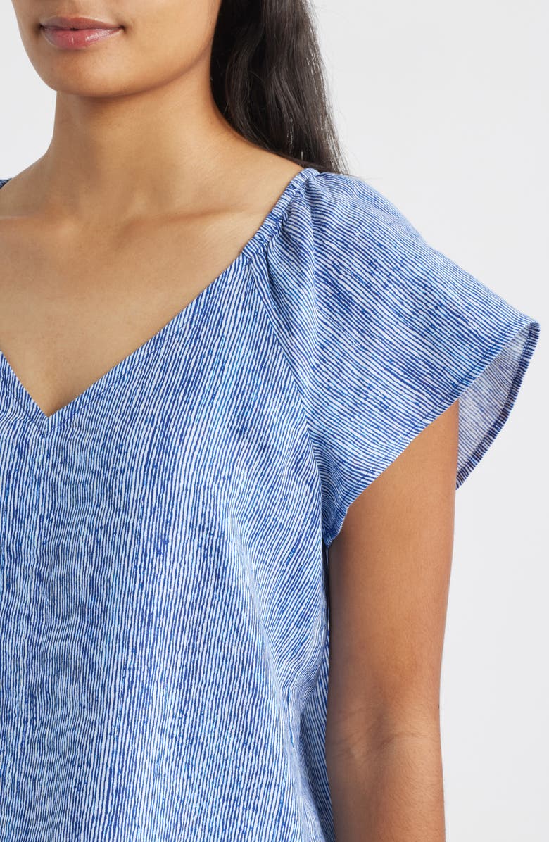 Tommy Bahama Shimmering Bay Linen Top, Alternate, color, Spectrum Blue