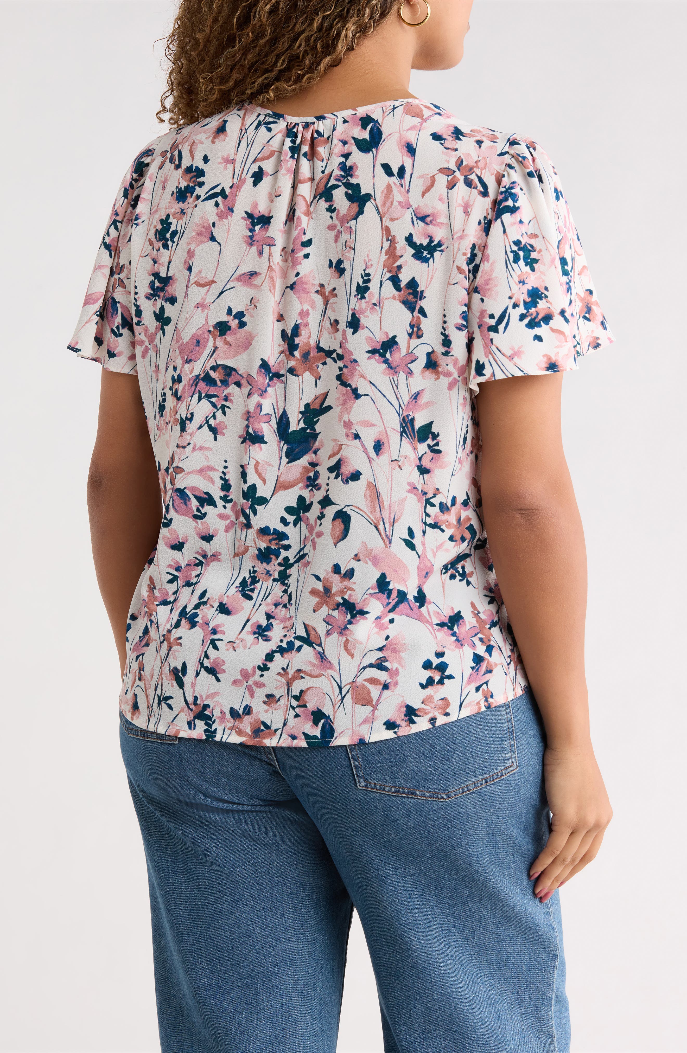 Renee C Flutter Sleeve Top (Women) | Nordstromrack